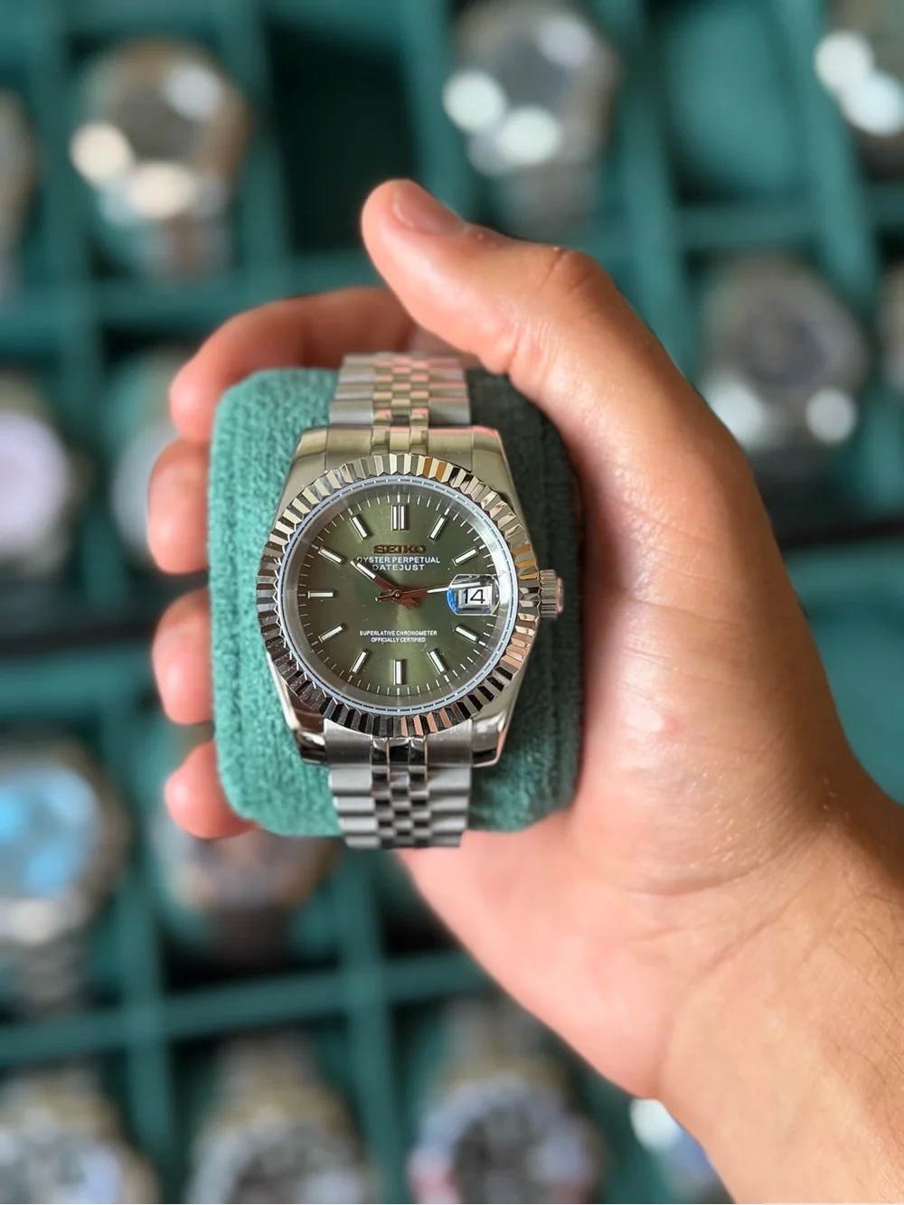 Seiko Mod: Olive Datejust